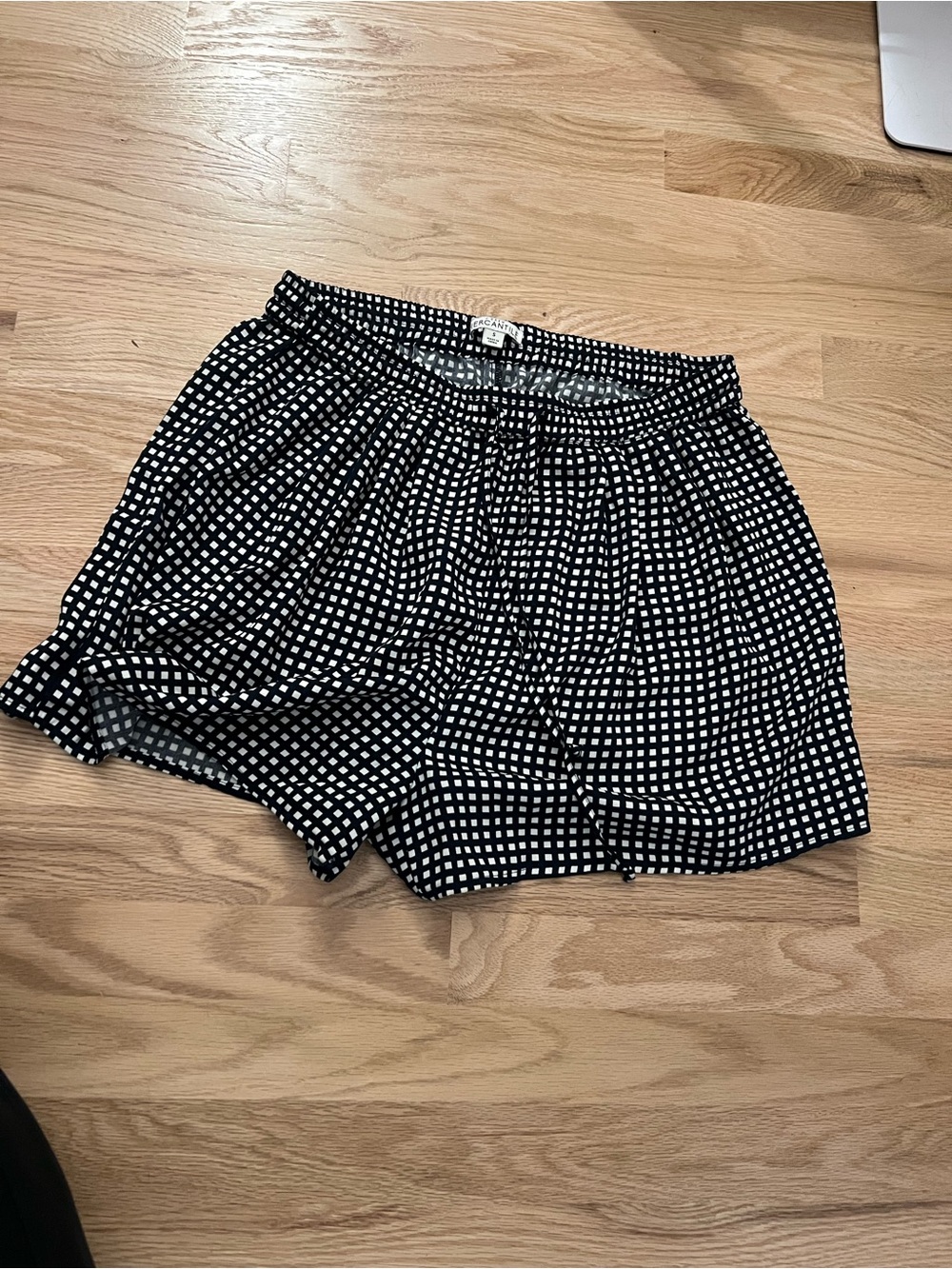J.Crew gingham loose shorts drawstring